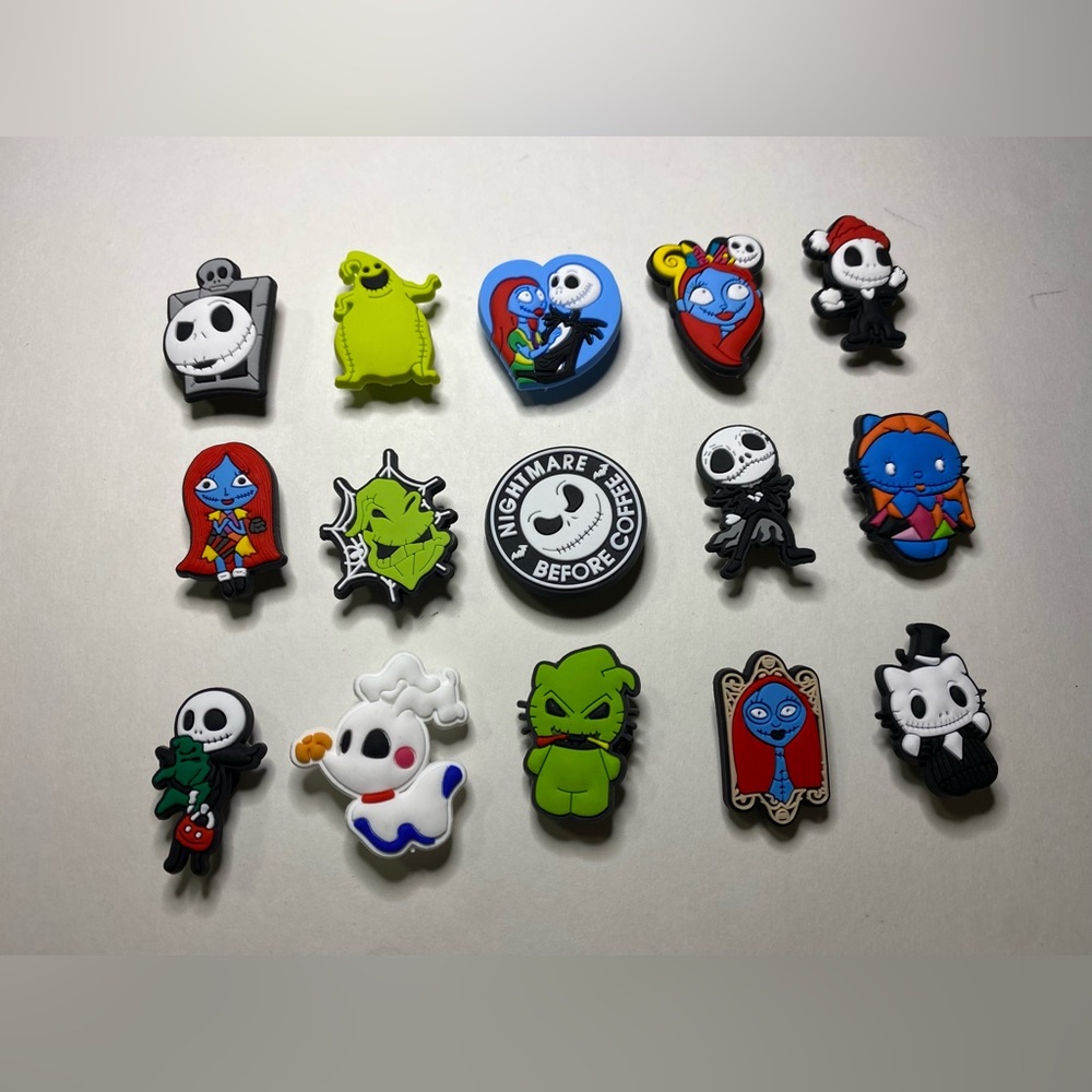 Nightmare Before Christmas Croc Charms Shoe Accessories 15 Pieces